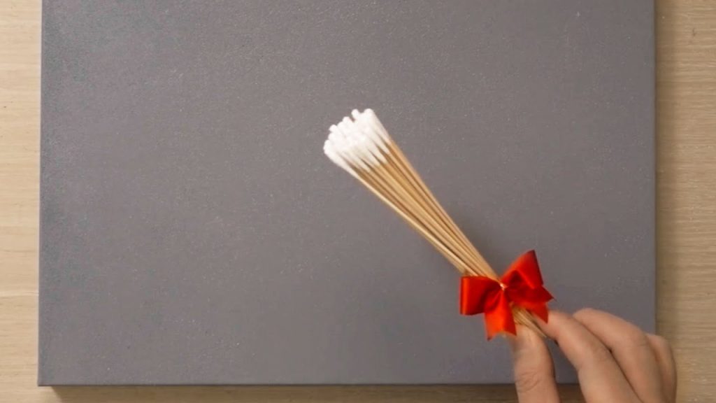 Medical Swab Painting Technique / Snowy day / Easy creative art