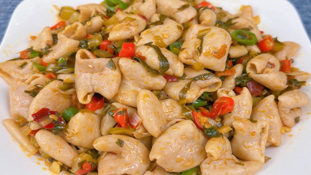 生炒豬大腸嚼不動?大廚教我一個訣竅,脆爽嫩滑無異,越吃越過癮 ,pig intestine recipe , 猪大肠