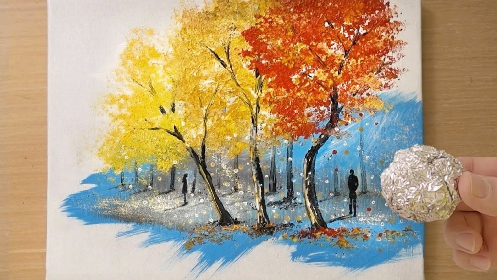 3 sizes of aluminum painting technique / Landscape Painting for beginners