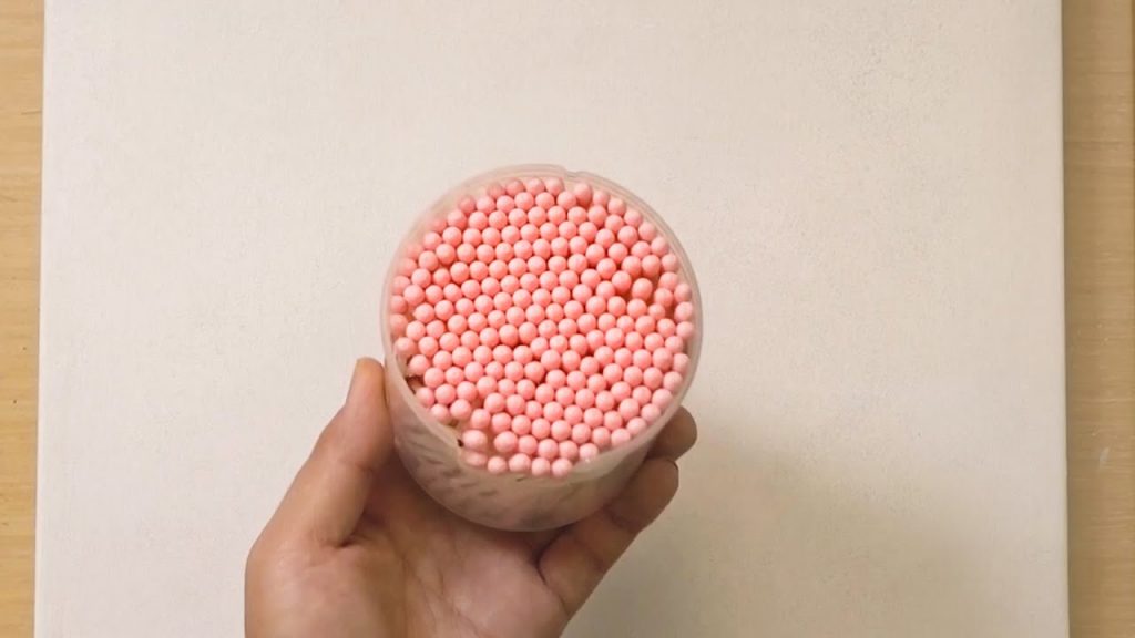 Pink Q-tips Painting Technique / How to draw a Romantic Couple beside tree