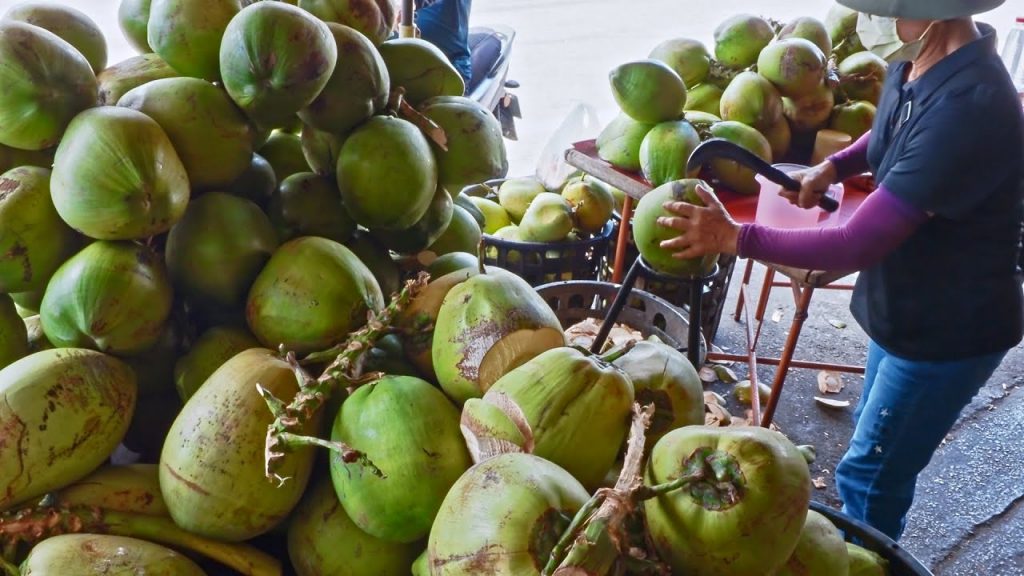 Amazing fruits cutting skills, Coconut, Watermelon, Pineapple , Durian/驚人的水果切割技能, 椰子/西瓜/鳳梨 – 台灣水果王國