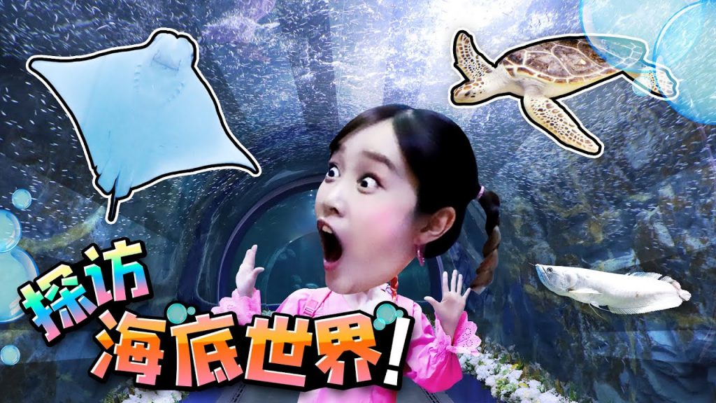 沒有眼睛的魚兒!在海洋世界參觀海底動物