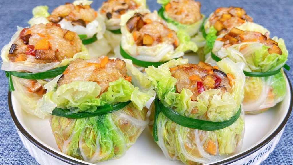 白菜這做法太香了,一層比一層有味,招待客人也特有面子,每次上桌都光盤 ,A recipe of Cabbage Sticky Rice , 白菜糯米