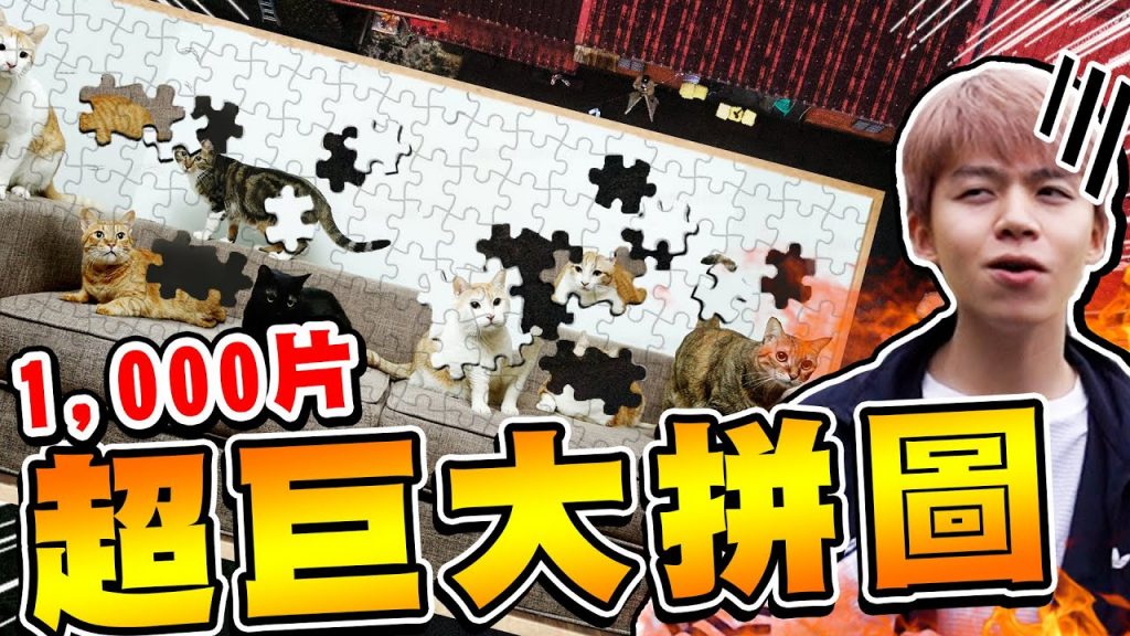 挑戰1000片巨大拼圖,比房子還大!【黃氏兄弟】#外婆家系列 EP.20 @黃阿瑪的後宮生活