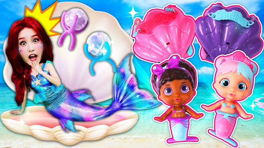幫助美人魚公主找珍珠!住在貝殼裡面的美人魚驚喜盲盒-基尼