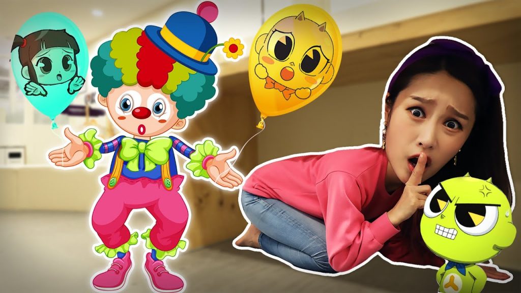 小丑在作怪,基尼快來幫助朋友們吧!兒童樂園裡玩捉迷藏遊戲