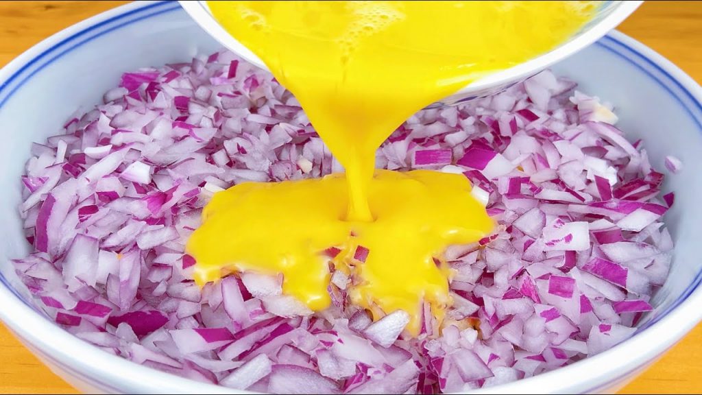 89歲奶奶經常用洋蔥這樣吃,三高平穩,腿腳有勁,身體一直都很棒 ,Chinese Onion and eggs Recipe , 洋葱鸡蛋