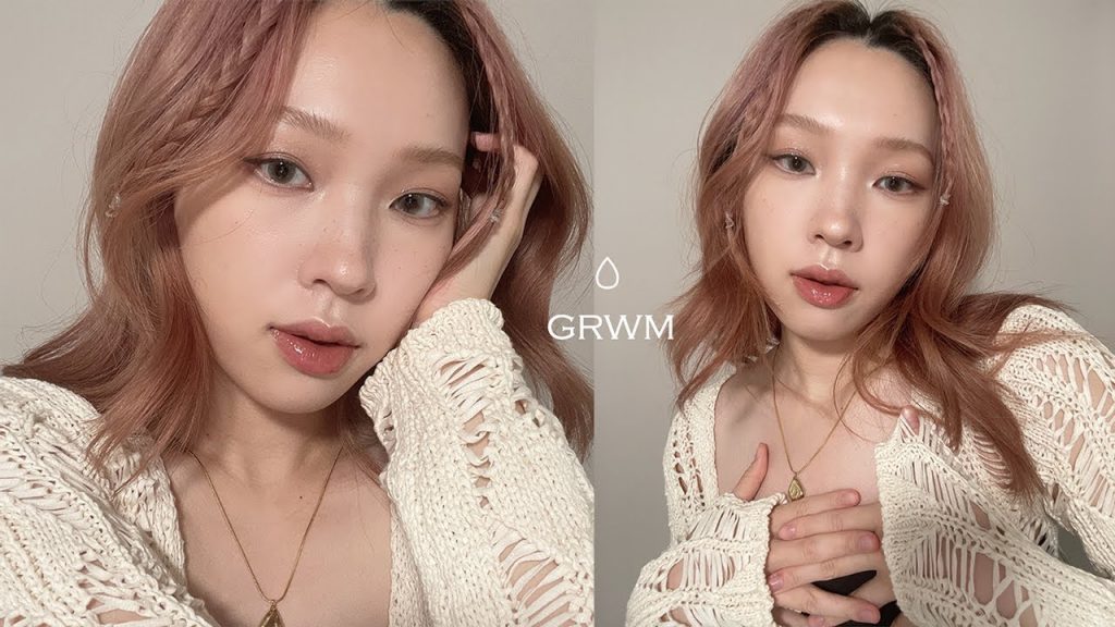 SUB)美式白開水妝GRWM🥛peripera秋冬新色尺子盤/Solone粉撲/BYREDO冰山唇釉| heyitsmindy