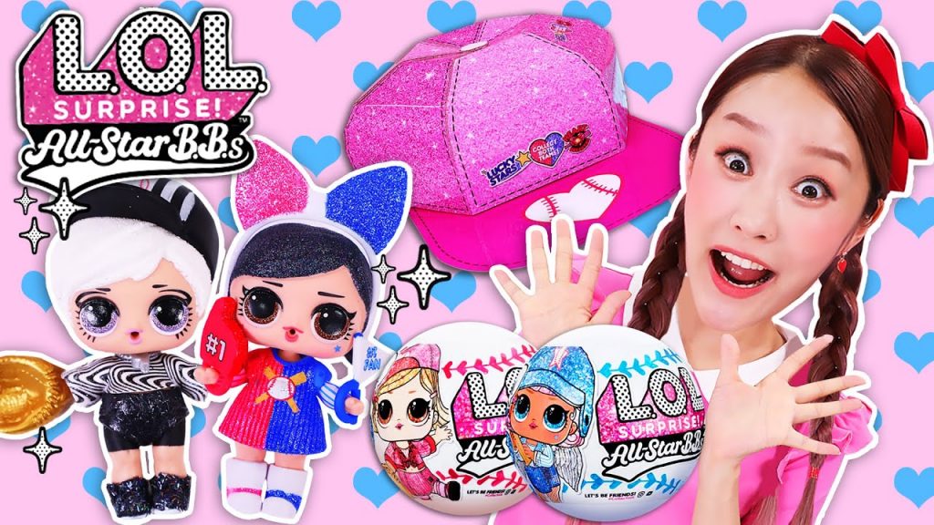 好大的棒球帽玩具喲!驚喜娃娃全明星運動娃娃系列拆拆球-基尼