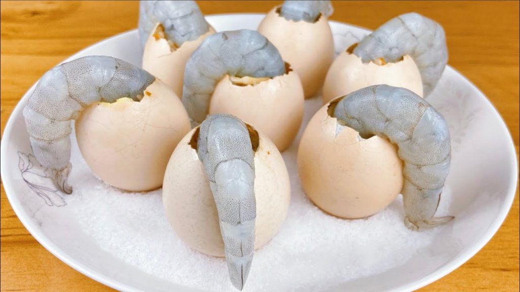 96歲爺爺老一輩人經常這樣吃雞蛋,不用炒不水煮,三高平穩身體棒 ChineseFood 樂樂媽 大虾 鸡蛋 Prawns and eggs