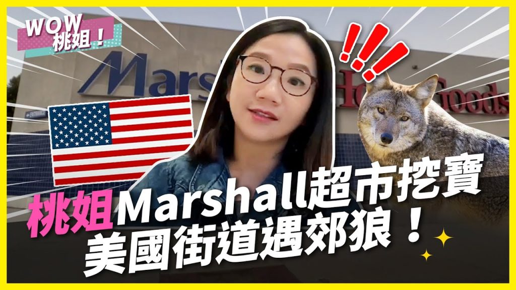 桃姐Marshall超市挖寶,美國街道遇郊狼!|WOW桃姐 陶晶瑩