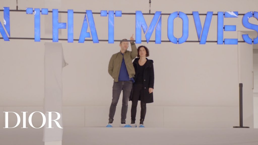 Artist Claire Fontaine on the Dior Autumn-Winter 2020-2021 Set