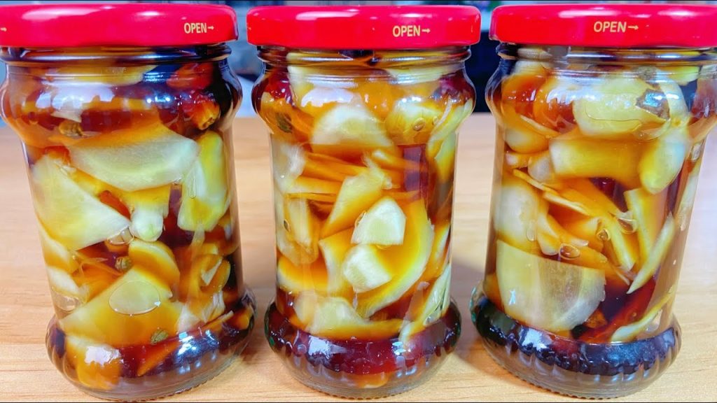 奶奶用了50年的醃生薑秘制方法,傳女不傳男,保存越久越入味好吃。【美食彩味 VS 明玥美食 Magic Food】 生姜片 ,Sliced ginger ,कटा हुआ अदरक