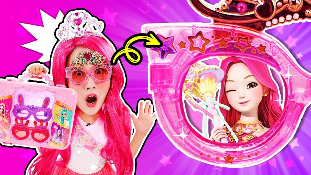 帶上墨鏡就會變成珠珠?神奇的秘密珠珠變身墨鏡過家家Secret jouju magic sunglasses-基尼