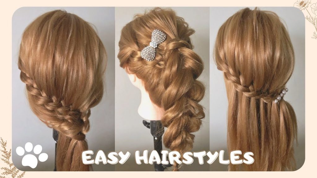 CUTE GIRL HAIRSTYLES ! BRAID HAIRSTYLES for long hair 😍 髮型教學No.07