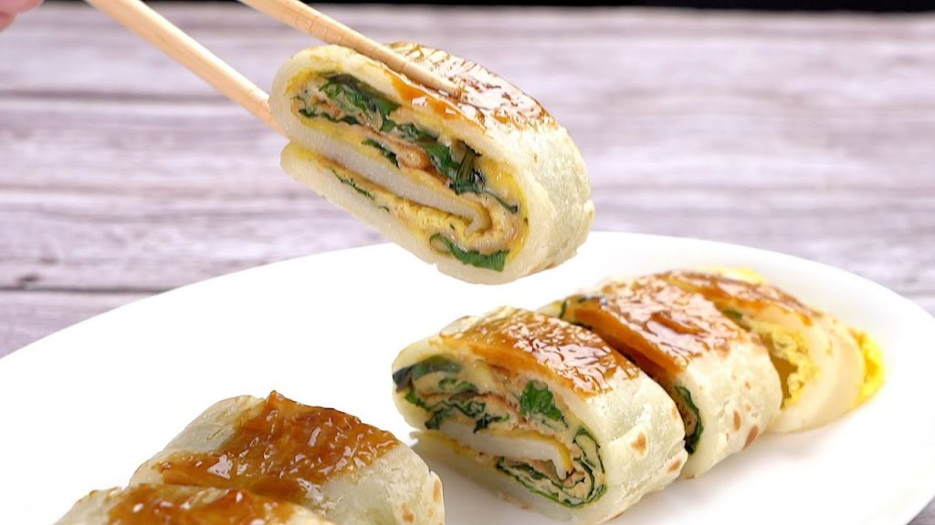 【1mintips】九層塔蛋餅要成功,餅皮比例是關鍵!黃金比例看這裡,加上九層塔,每一口都是享受! !看過就會做~