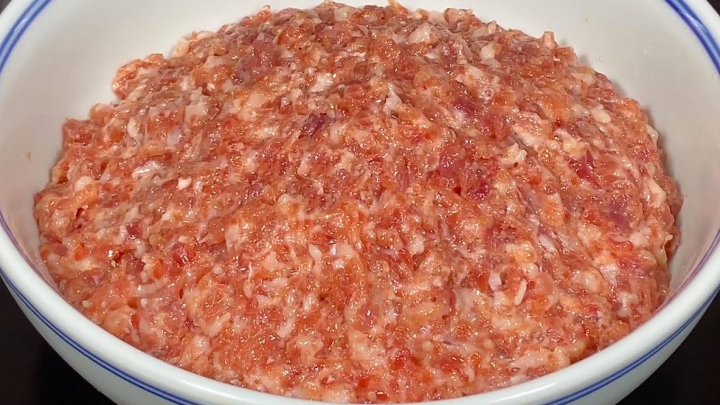 调肉馅时,一定要多加这两种水,馅料不腥,肉质鲜嫩多汁,真香Pork Stuffing Recipe