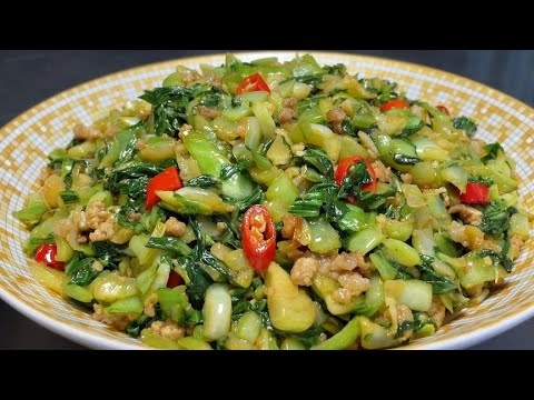 廚師長教你肉沫炒油菜的家常做法,步驟詳細,香辣開胃下酒又下飯【留意美食】#肉沫炒油菜 #肉沫 #油菜