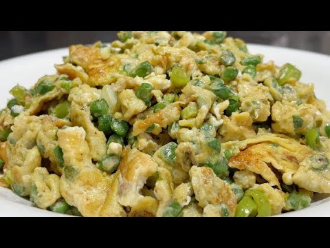 廚師長教你豆角炒雞蛋的家常做法,步驟詳細,鮮嫩入味下酒又下飯【留意美食】#豆角炒雞蛋 #豆角 #雞蛋