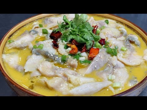 廚師長教你酸菜魚的正確做法,步驟詳細,湯鮮味濃嫩滑不碎【留意美食】#正確做法 #酸菜魚 #魚料理
