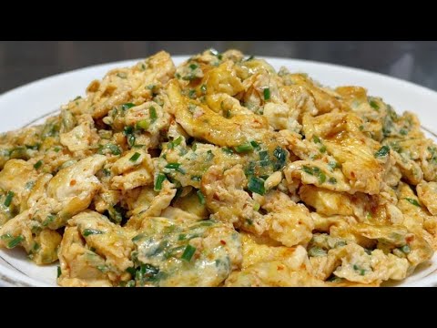 最近非常火爆的一道菜,靈魂炒雞蛋,簡單一做,簡直太美味了【留意美食】#炒雞蛋 #雞蛋料理