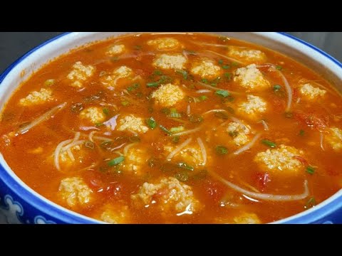 總廚教你西紅柿丸子湯正確做法,步驟詳細,湯鮮味美好吃到流口水【留意美食】#西紅柿丸子湯 #西紅柿 #丸子