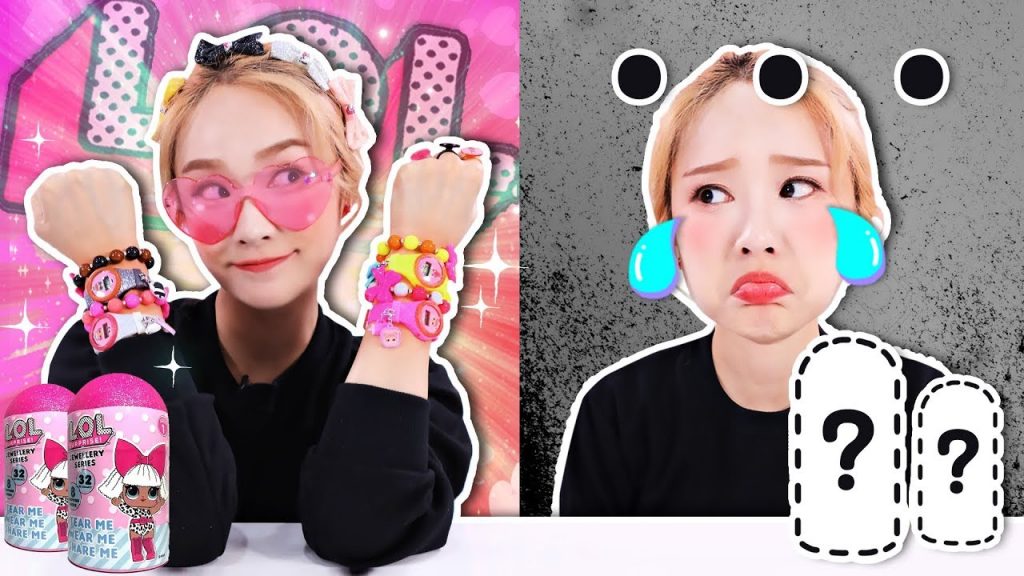 哇~好漂亮! LOL驚喜出奇蛋一閃一閃首飾系列玩具拆箱遊戲-基尼