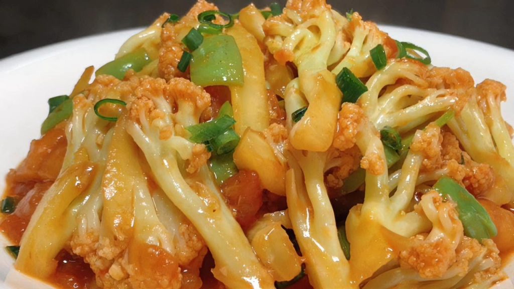 在家炒菜花怎麼做鮮脆入味?試試西紅柿炒菜花,咸香酸甜超下飯【留意美食】#炒菜花 #西紅柿炒菜花 #西紅柿