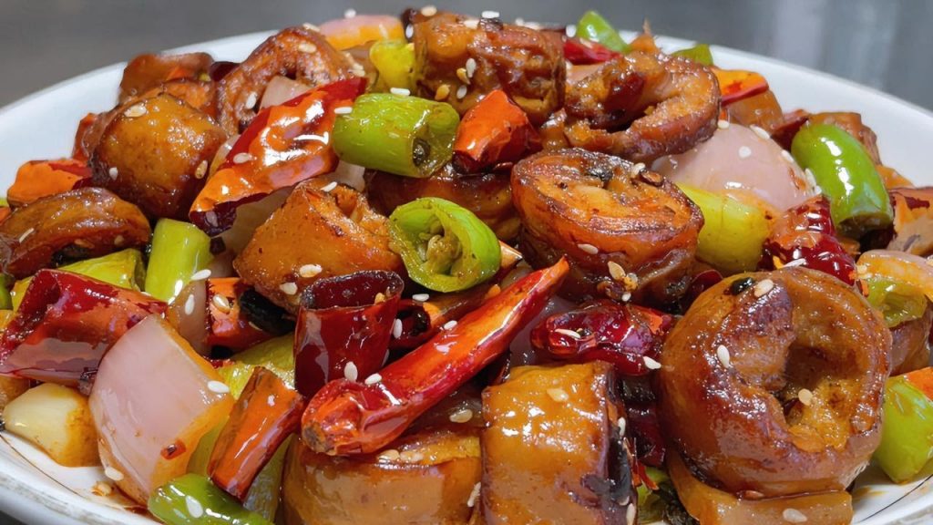 廚師長教你乾煸肥腸的家常做法,步驟詳細,麻辣乾香下酒又下飯!【留意美食】#乾煸肥腸