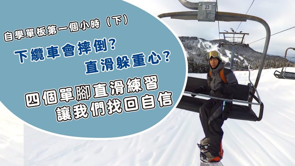單板自學教學單腳直滑|上車之前需要配備的基礎能力,這組我們會學習到怎麼利用地形直滑 煞車與下控制()嗎