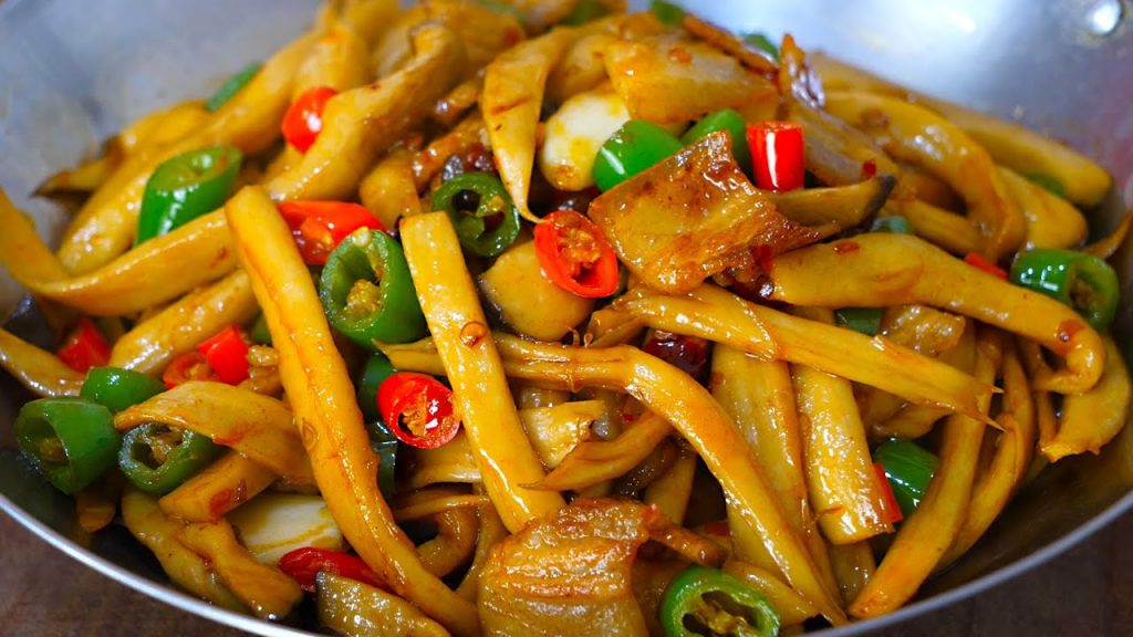 为什么饭店炒的杏鲍菇那么好吃?好多人都不知道,看大厨怎么做的Pleurotus eryngii recipe