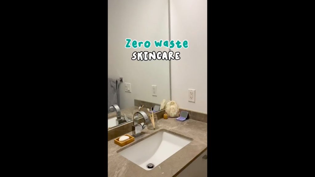 my zero waste skincare routine 🌱 #shorts