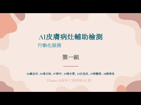 AI資料工程師班_AI皮膚病灶輔助檢測行動化服務_專題成果