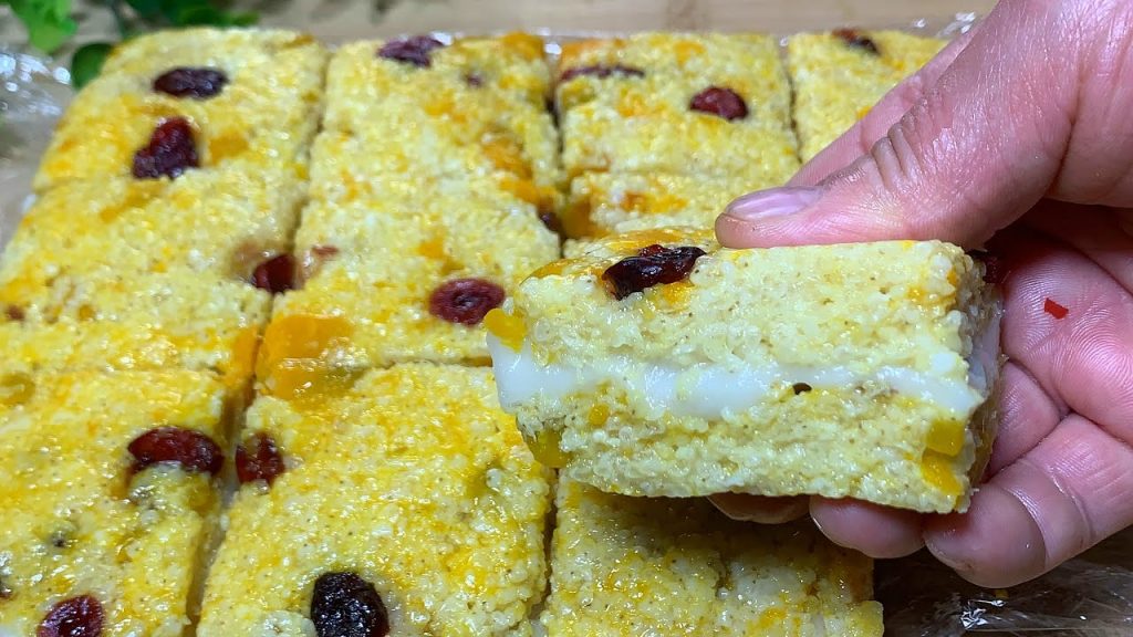 天氣涼快了,試試這個黃米涼糕,軟糯香甜冰涼爽口,比冰淇淋好吃【劉姐廚房 Magic Food】#涼糕