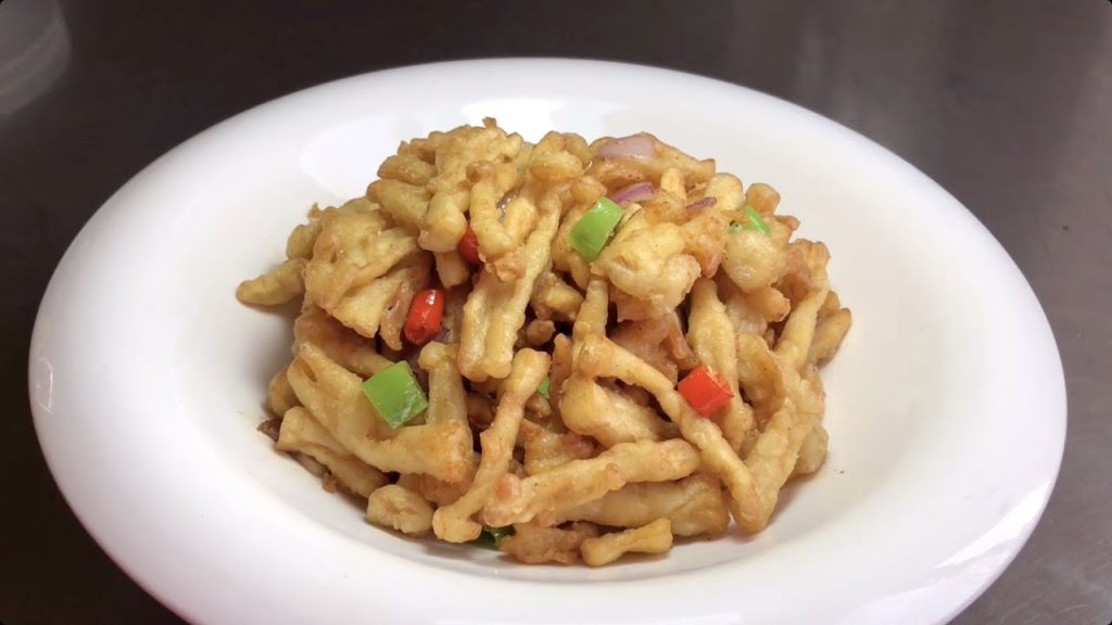 廚師長教你【椒鹽海鮮菇】的家常做法,步驟詳細,外酥里嫩下酒又下飯