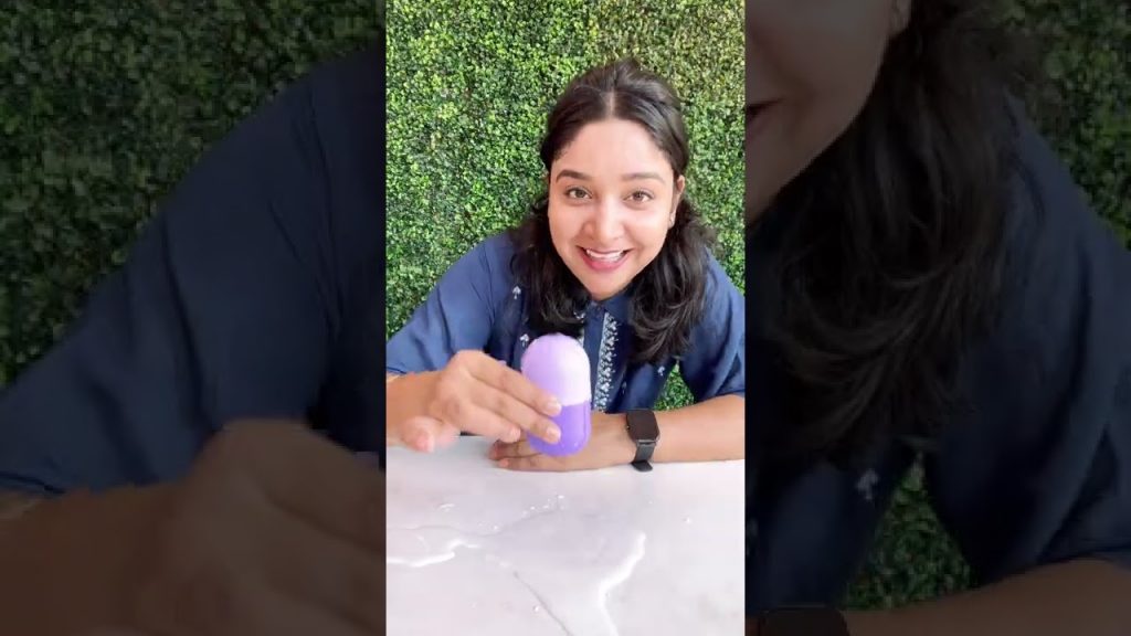 Trying Aamzon Gadgets🔥🔥| Facial Ice Massager | Ice Massage Roller | Fun2oosh Food | #shorts