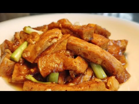 學習「美食作家王剛」做的【蔥燒豆腐】!豆腐這樣做,又香又入味!