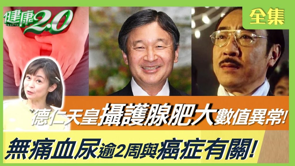 德仁天皇患攝護腺肥大血液PSA超標!作家H罹攝護腺癌三期! PSA紅字代表罹癌?無痛血尿逾2週與腎臟癌.膀胱癌有關!健康2.0 20230226【完整版】鄭凱雲歸家豪王健宇H 洪素卿雷議宗