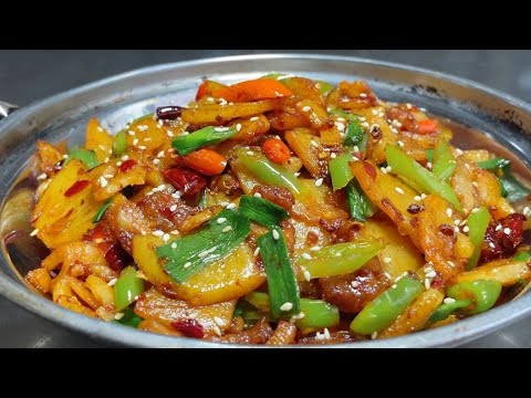 廚師長傳授的香辣乾鍋土豆片,下酒下飯必備家常料理!詳細步驟教學【美食推薦】 #乾鍋土豆片 #下酒菜 #下飯菜 #家常料理 #美食