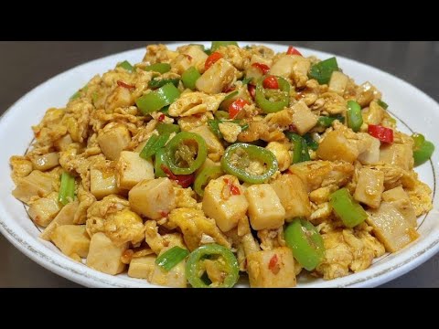 廚師長教你杏鮑菇炒雞蛋家常做法,步驟詳細,鮮香微辣下酒又下飯【留意美食】#杏鮑菇炒雞蛋 #杏鮑菇 #雞蛋