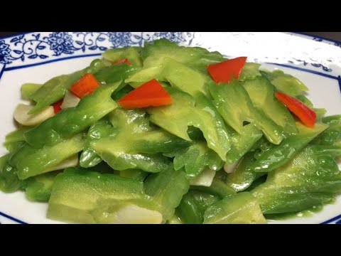 廚師長教你清炒苦瓜的家常做法,步驟詳細,清脆爽口老少皆宜【留意美食】#清炒苦瓜 #清炒 #苦瓜