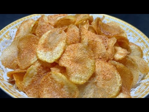 廚師長教你炸薯片的家常做法,步驟詳細,乾香酥脆,比買的還好吃【留意美食】#薯片 #薯片做法