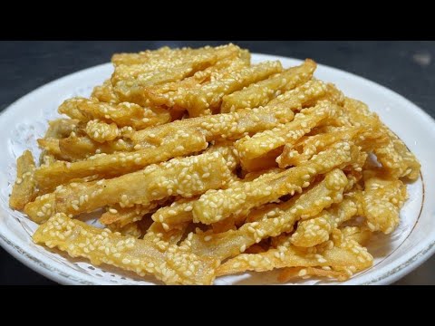 廚師長教你特色菜芝麻藕條的做法,步驟詳細,乾香酥脆老少皆宜【留意美食】#特色菜芝麻藕條 #特色菜 #芝麻藕條