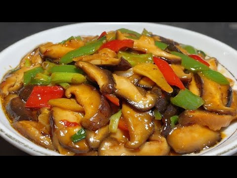 廚師長教你素炒香菇的家常做法,步驟詳細,滑嫩鮮香下酒又下飯【留意美食】#素炒香菇 #素炒 #香菇做法