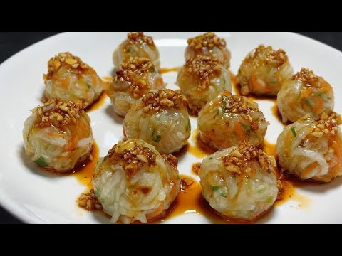 廚師長教你蒸蘿蔔丸子的家常做法,步驟詳細,香甜軟糯老少皆宜【留意美食】#蒸蘿蔔丸子 #蘿蔔丸子 #丸子