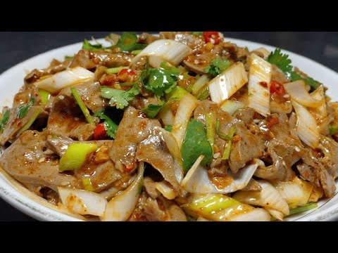 廚師長教你豬肝的新做法,不炒不油炸,鮮嫩入味下酒又下飯【留意美食】#豬肝 # 豬肝做法