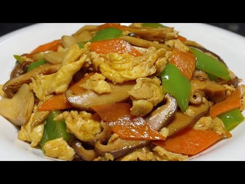 廚師長教你雙菇炒雞蛋的家常做法,步驟詳細,鮮香嫩滑下酒又下飯【留意美食】#雙菇炒雞蛋 #雙菇 #雞蛋
