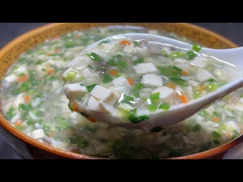 廚師長教你韭菜豆腐羹的家常做法,步驟詳細,鮮香順滑老少皆宜【留意美食】#韭菜豆腐羹 #韭菜 #豆腐羹