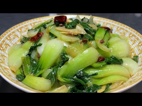 炒油菜切記不要焯水或者過油,教你正確做法,脆綠入味不出水【留意美食】#油菜 #炒油菜