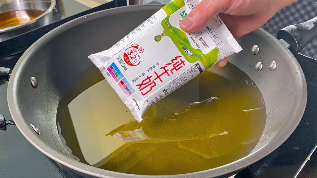 我是做梦也没有想到,把纯牛奶放入滚烫的油锅里,出锅瞬间变美食milk recipes
